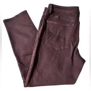 American Eagle Outfitters Purple Cropped Pants